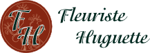 Logo fleuriste Huguette